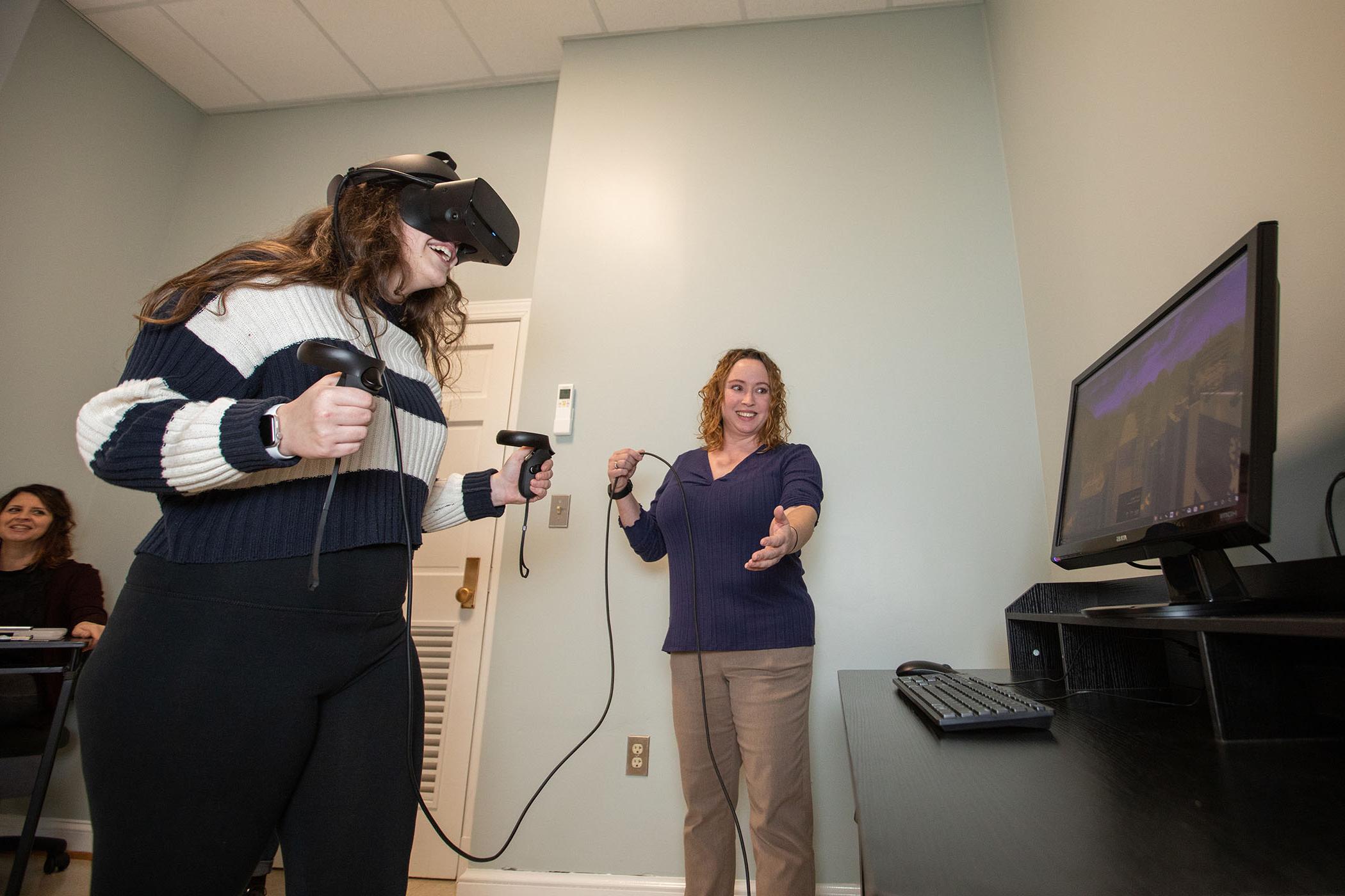 高科技虚拟现实设备可用于心理学研究和实验.